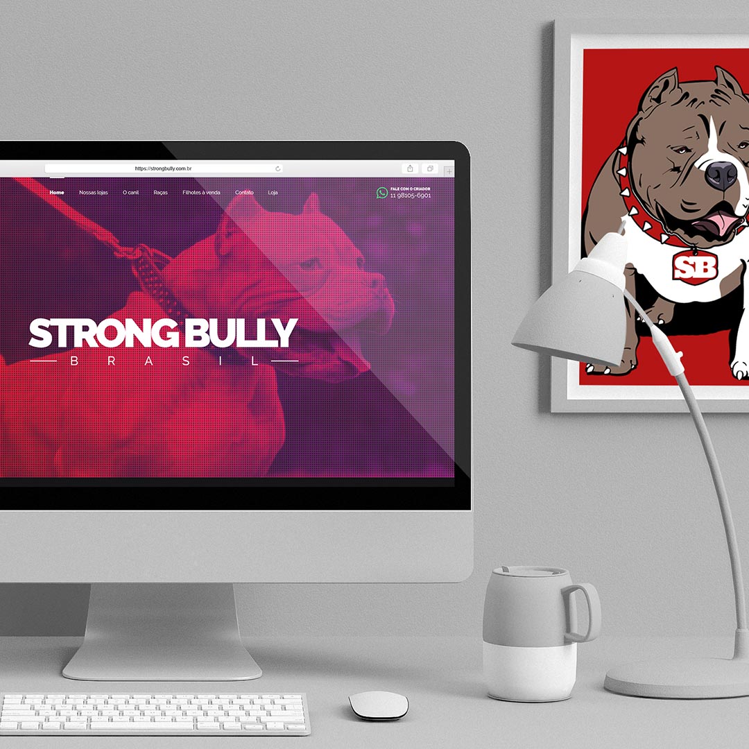 Item Portfolio | Strong Bully - Catálogo Virtual, Ilustração e CMS